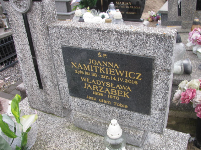 Joanna Namitkiewicz Mnin - Grobonet - Wyszukiwarka osób pochowanych