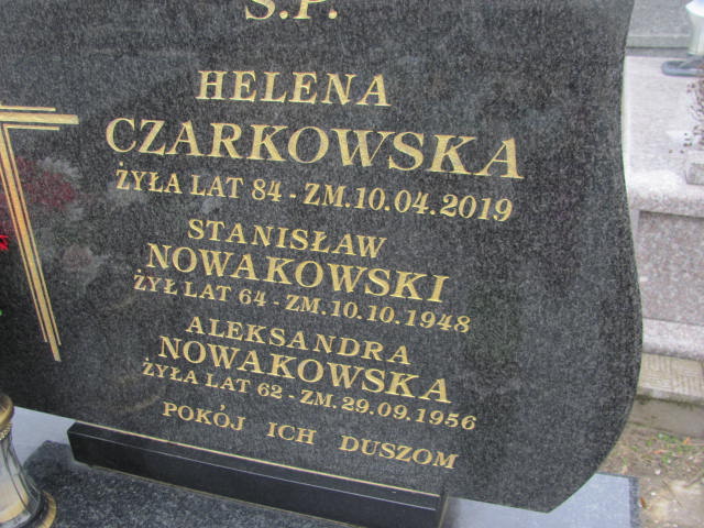 Aleksandra Nowakowska Mnin - Grobonet - Wyszukiwarka osób pochowanych