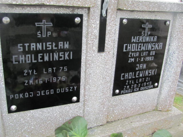 Jan Cholewiński Mnin - Grobonet - Wyszukiwarka osób pochowanych