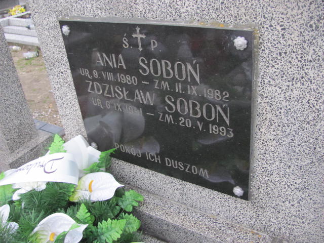 Anna Soboń 1980 Mnin - Grobonet - Wyszukiwarka osób pochowanych