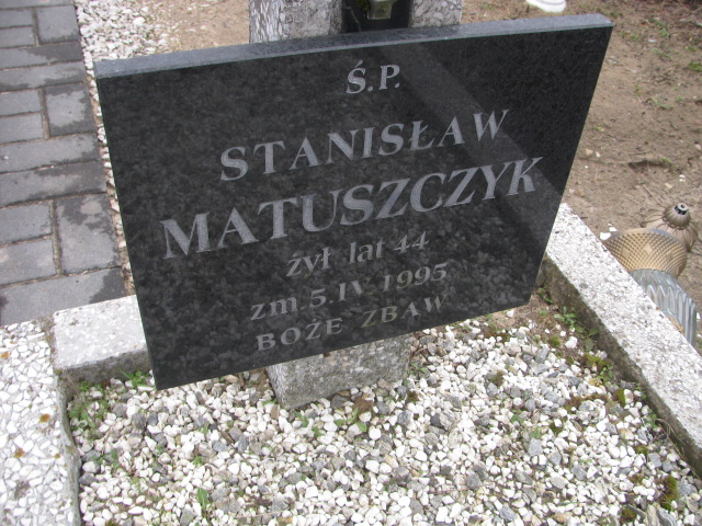 Stanisław Matuszczyk Mnin - Grobonet - Wyszukiwarka osób pochowanych